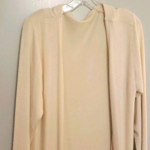 Zyia Cream Lounge Boyfriend cardigan Medium